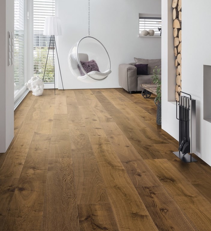 Parquet haro 538949 chêne fumé sauvage brossé 4V