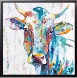 Tableau vache colorée